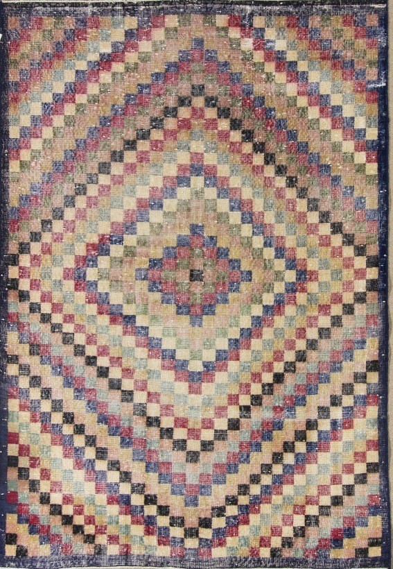 distressed rug