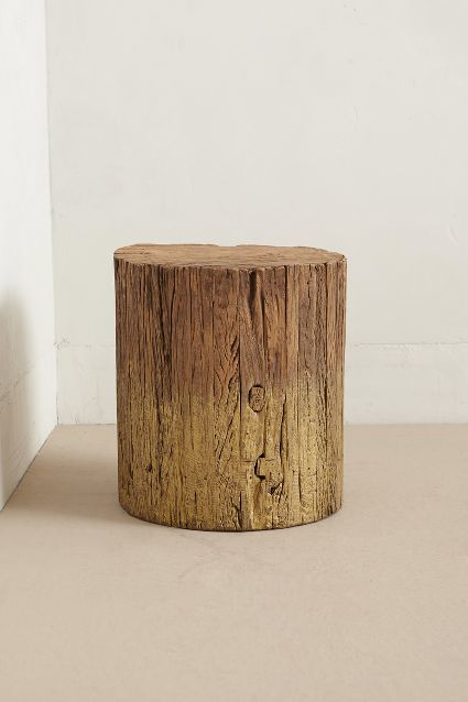 Reclaimed wood side table