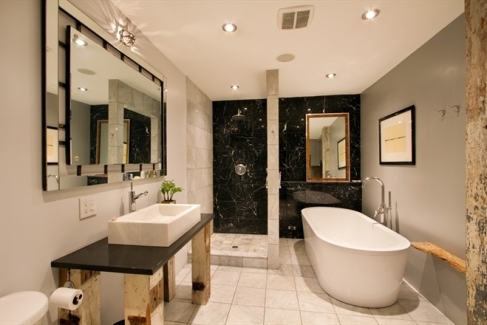 Bathroom by Geoffrey, architect.