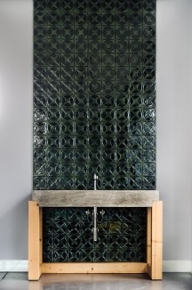 Wall tiles pattern with sink by Margarida, architectural designer