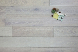 white wood flooring