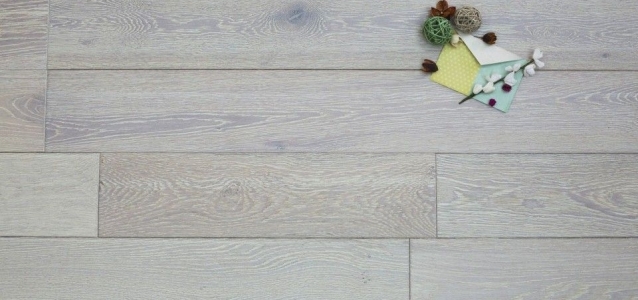 white wood flooring
