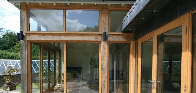 Timber frame and glass