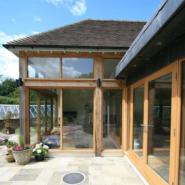 Timber frame and glass