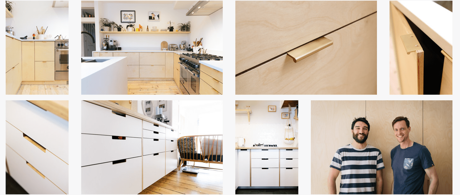 plywood kitchen fronts