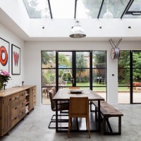 black steel framed windows