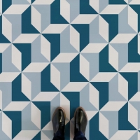 Stylish vinyl floor