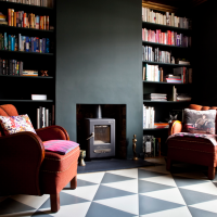 geometric luxury vinyl tiles