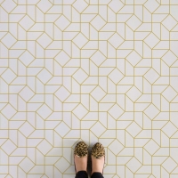 geometric vinyl flooring