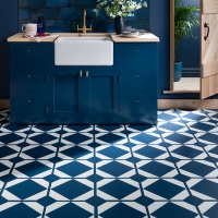 geometric vinyl tiles