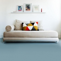 plain light blue vinyl