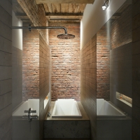 Barn conversion bathroom