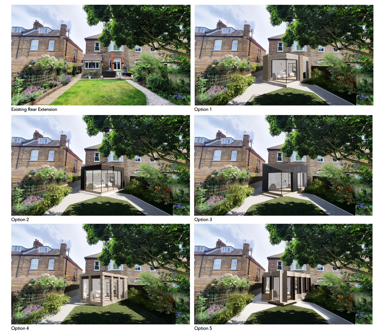 Extension design options